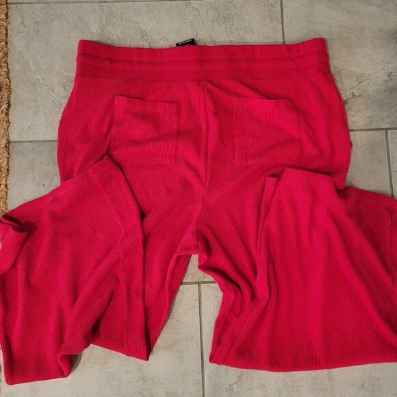 Ralph Lauren Black Label Waffle Knit Wide Leg Lounge Pants with Pockets size 2X - Picture 4 of 9